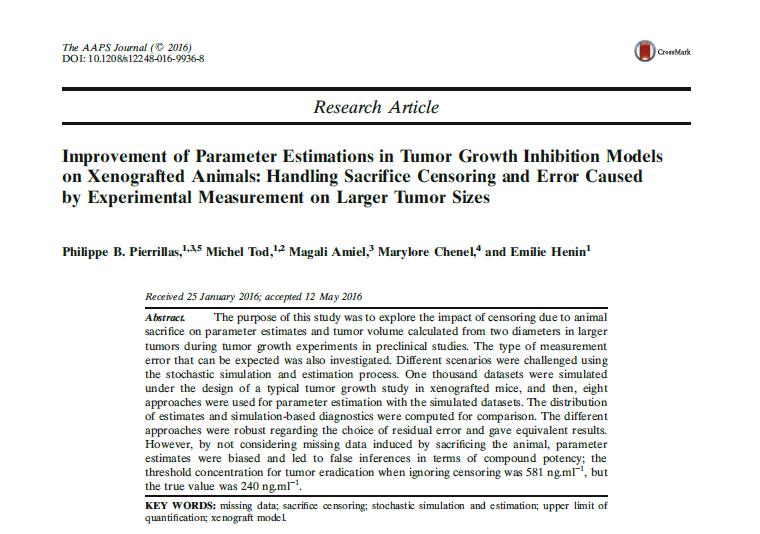 Pierrillas et al, AAPS J 2016